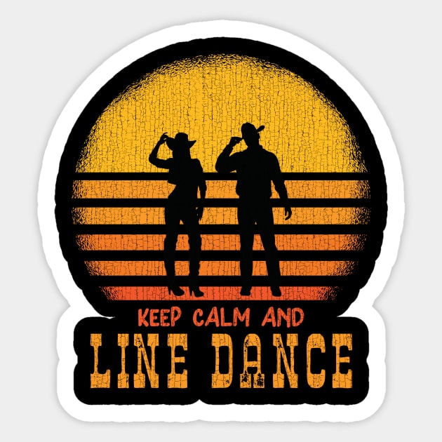 Keep Calm And Line Dance Sticker by echopark12